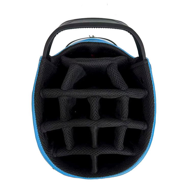 custom logo art golf bag top view