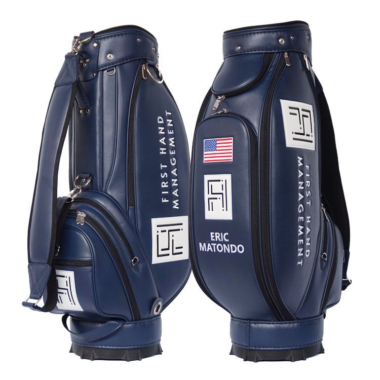 custom leather golf bag microfiber bags customised logo personalised gift - VK Golf Australia