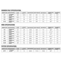 Load image into Gallery viewer, MTG025 Graphite Shaft Complete Golf Club Set