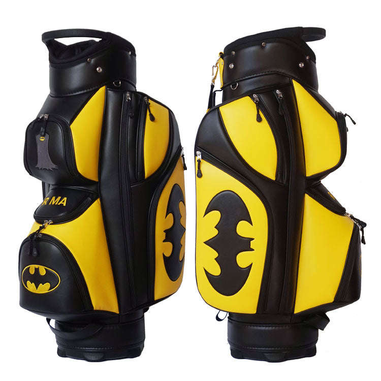 batman golf bag with personalised name and logo