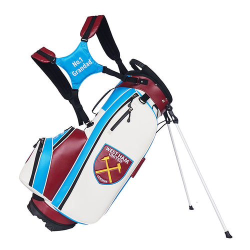 West Ham FC Custom Golf Stand Carry Bag - VK Golf Australia