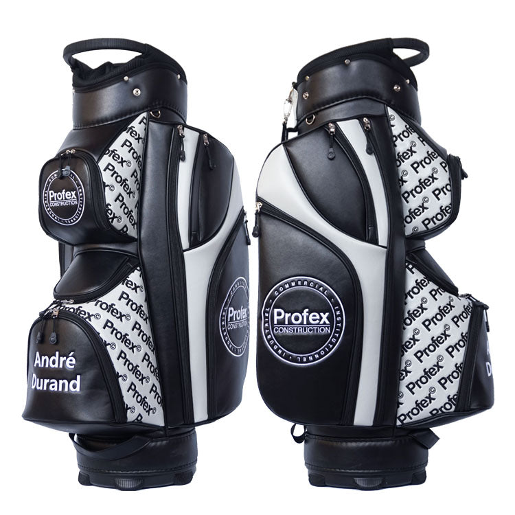 Customised embroidery golf cart bag with sponsors logo