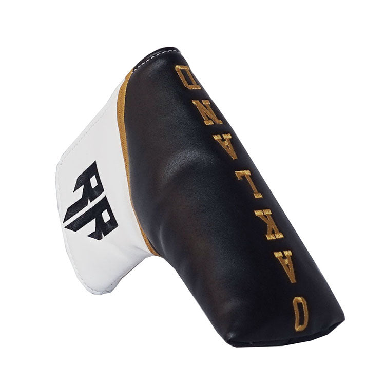 custom_putter cover black and white leather