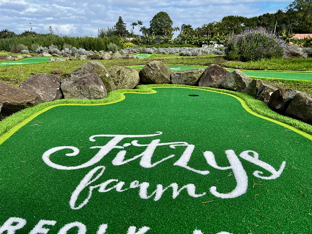 custom logo putting greens