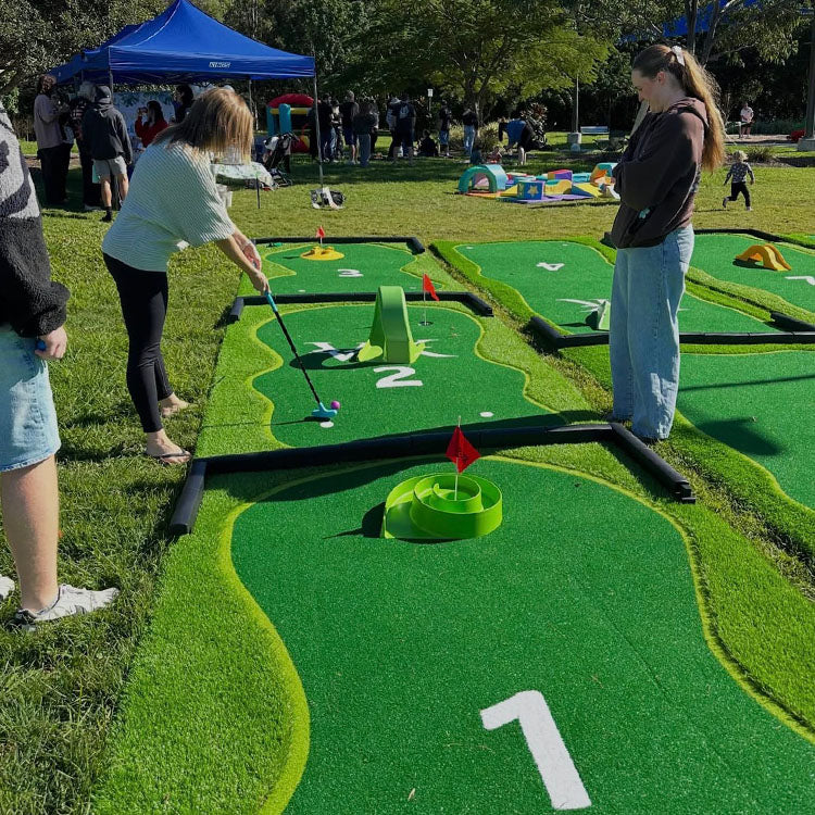 putt putt 9 holes mini golf at birthday party