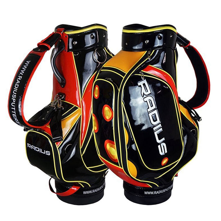 Custom Golf Tour Bag in gloss synthetic leather finish