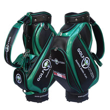 Load image into Gallery viewer, Custom golf staff tour bag - black &amp; green
