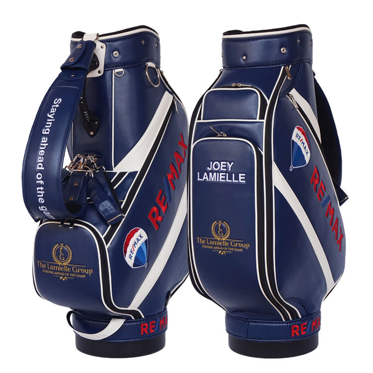 Custom golf staff tour bag with logo and name