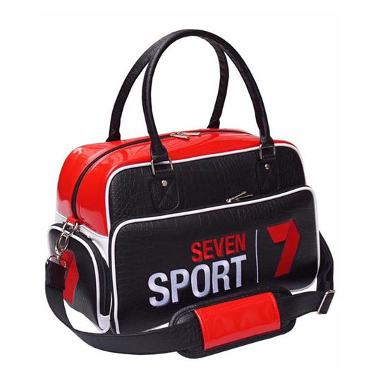 custom golf duffel bag with Seven logo