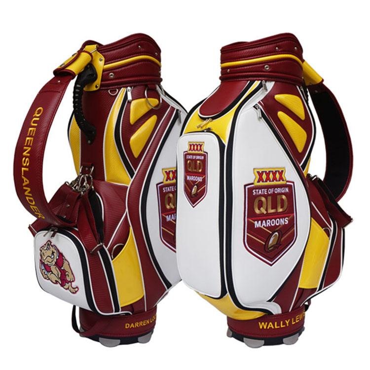 Custom Golf Tour Bag Queensland Maroon - VK Golf Australia